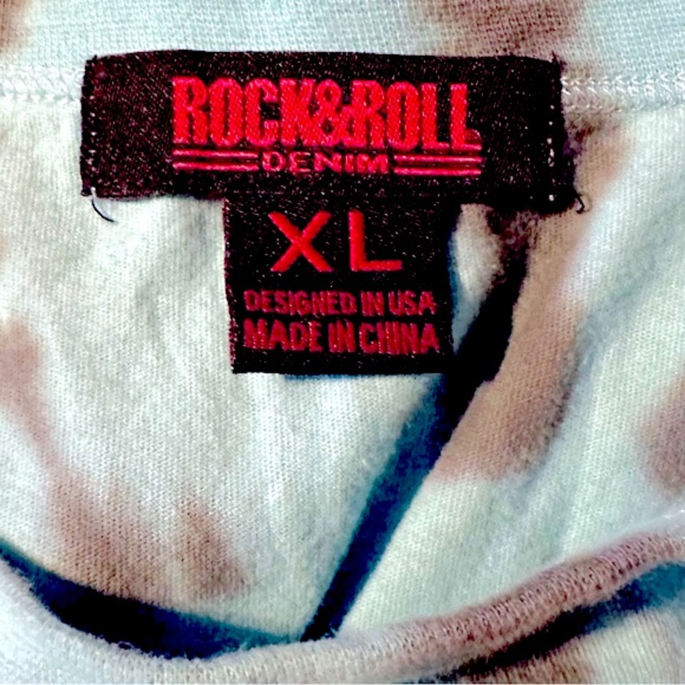 NWOT Rock & Roll Denim Tye Die Tequila Time Tank Sz XL - Picture 6 of 12
